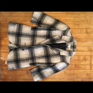 Plaid wool (lined) blazer